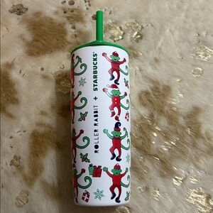 Starbucks Roller Rabbit Tumbler with Straw - Christmas 2025 Limited Edition